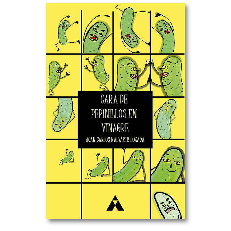 Cara de pepinillos en vinagre